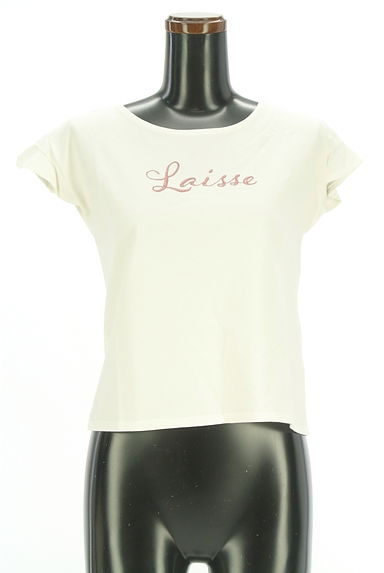 クリックで大画像表示 LAISSE PASSE(レッセパッセ)の古着「ロゴ刺繍フレンチスリーブTシャツ(Tシャツ)」大画像1へ