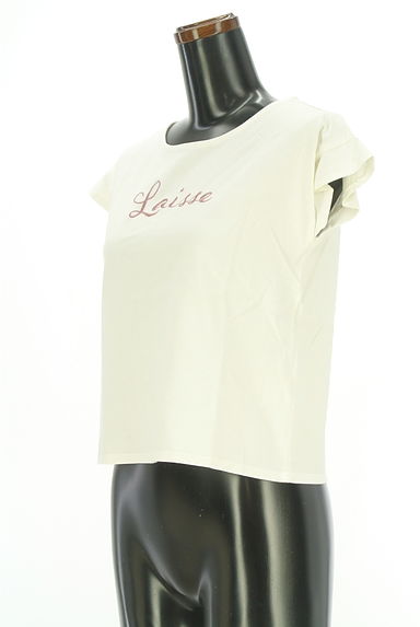 クリックで大画像表示 LAISSE PASSE(レッセパッセ)の古着「ロゴ刺繍フレンチスリーブTシャツ(Tシャツ)」大画像3へ
