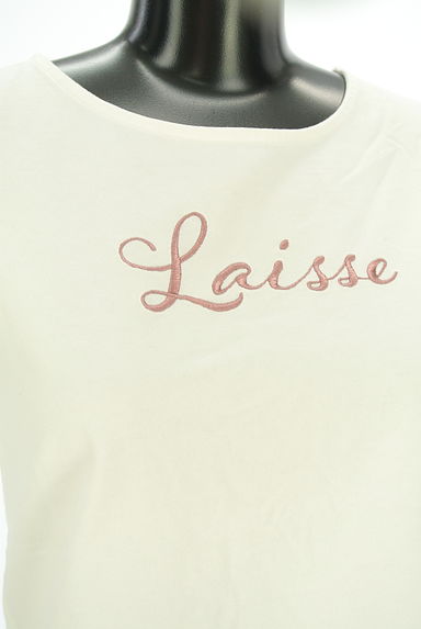 クリックで大画像表示 LAISSE PASSE(レッセパッセ)の古着「ロゴ刺繍フレンチスリーブTシャツ(Tシャツ)」大画像4へ