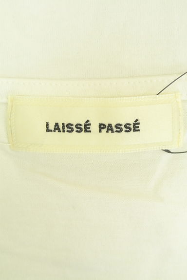 クリックで大画像表示 LAISSE PASSE(レッセパッセ)の古着「ロゴ刺繍フレンチスリーブTシャツ(Tシャツ)」大画像6へ