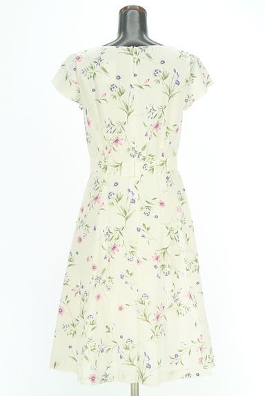 クリックで大画像表示 LAISSE PASSE(レッセパッセ)の古着「フレンチスリーブ花柄ワンピース(ワンピース・チュニック)」大画像2へ