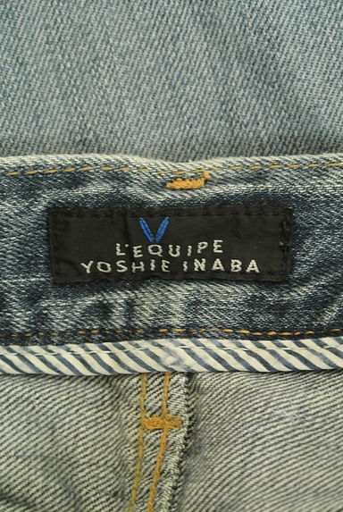 クリックで大画像表示 L'EQUIPE YOSHIE INABA(レキップヨシエイナバ)の古着「ウォッシュデニムパンツ(デニムパンツ)」大画像6へ