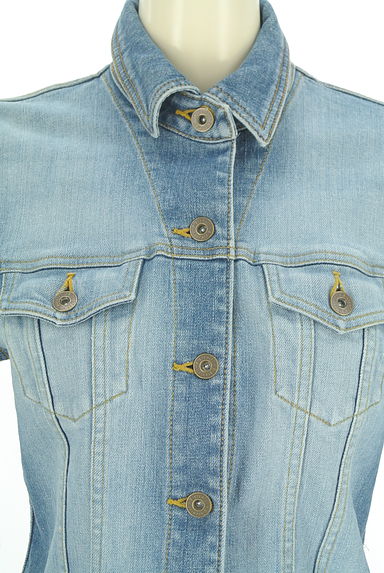 クリックで大画像表示 M-premier(エムプルミエ)の古着「コンパクトデニムジャケット(ブルゾン・スタジャン)」大画像4へ