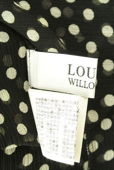 クリックで大画像表示 Loulou Willoughby(ルルウィルビー)の古着「タイ付きドットシフォンブラウス(ブラウス)」大画像6へ