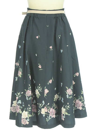 LAISSE PASSE（レッセパッセ）の古着「ベルト付き花柄フレアスカート（スカート）」大画像２へ