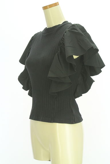 dazzlin（ダズリン）の古着「ボリュームフリル切替テレコリブカットソー（カットソー・プルオーバー）」大画像３へ