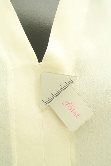 INED（イネド）の古着「Vネックシフォンカットソー（ブラウス）」大画像５へ