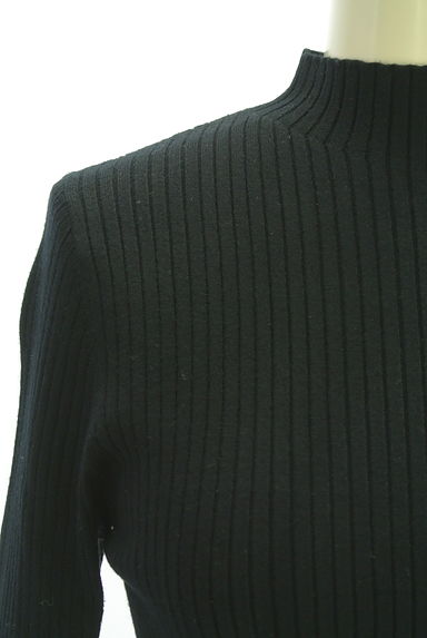 PROPORTION BODY DRESSING（プロポーションボディドレッシング）の古着「スタンドカラーリブニットトップス（ニット）」大画像４へ