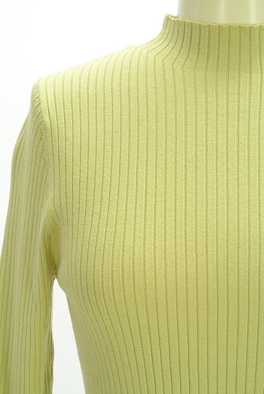 PROPORTION BODY DRESSING（プロポーションボディドレッシング）の古着「スタンドカラーリブニットトップス（ニット）」大画像４へ