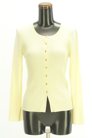 PROPORTION BODY DRESSING（プロポーションボディドレッシング）の古着「袖スリットリブニットカーディガン（カーディガン・ボレロ）」大画像１へ