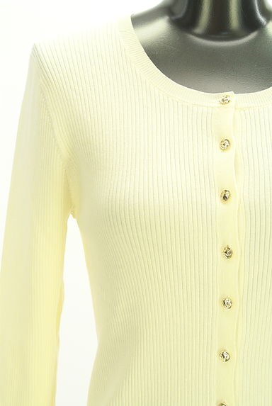 PROPORTION BODY DRESSING（プロポーションボディドレッシング）の古着「袖スリットリブニットカーディガン（カーディガン・ボレロ）」大画像４へ