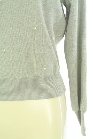 PROPORTION BODY DRESSING（プロポーションボディドレッシング）の古着「パール付きニットパーカー（ニット）」大画像５へ