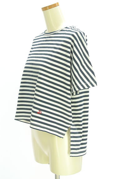 DRESSTERIOR（ドレステリア）の古着「ボーダー柄ドルマンカットソー（カットソー・プルオーバー）」大画像３へ