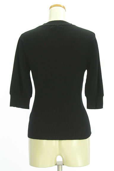 PROPORTION BODY DRESSING（プロポーションボディドレッシング）の古着「5分袖リブ編みニット（ニット）」大画像２へ