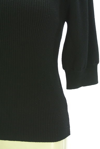 PROPORTION BODY DRESSING（プロポーションボディドレッシング）の古着「5分袖リブ編みニット（ニット）」大画像５へ