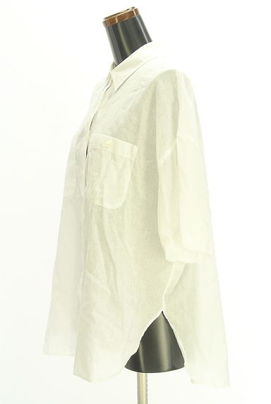 クリックで大画像表示 Spick and Span(スピック&スパン)の古着「リネンビッグシャツ(カジュアルシャツ)」大画像3へ