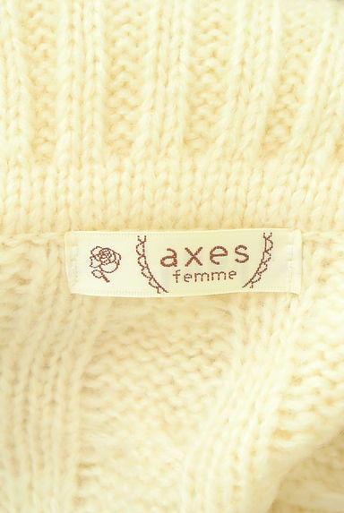 axes femme（アクシーズファム）の古着「オフタートルケーブル編みニットワンピース（ワンピース・チュニック）」大画像６へ