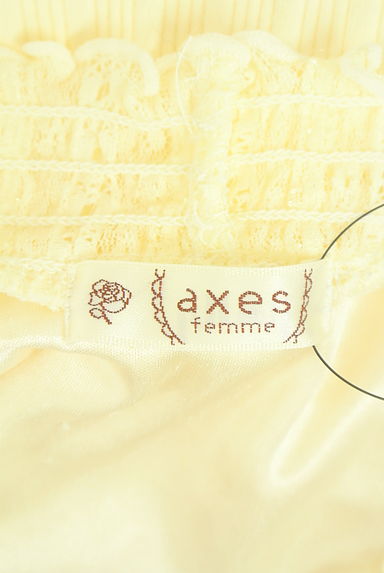 axes femme（アクシーズファム）の古着「レース切替リブカットソー（カットソー・プルオーバー）」大画像６へ