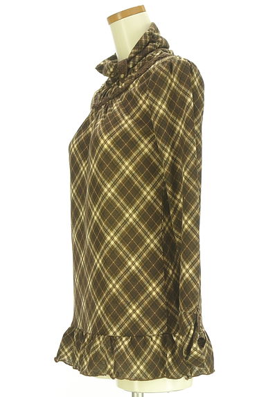 axes femme（アクシーズファム）の古着「配色チェックオフスタンドプルオーバー（カットソー・プルオーバー）」大画像３へ
