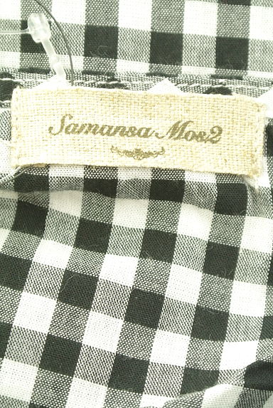 クリックで大画像表示 Samansa Mos2(サマンサモスモス)の古着「2WAYギンガムチェック柄カットソー(カットソー・プルオーバー)」大画像6へ