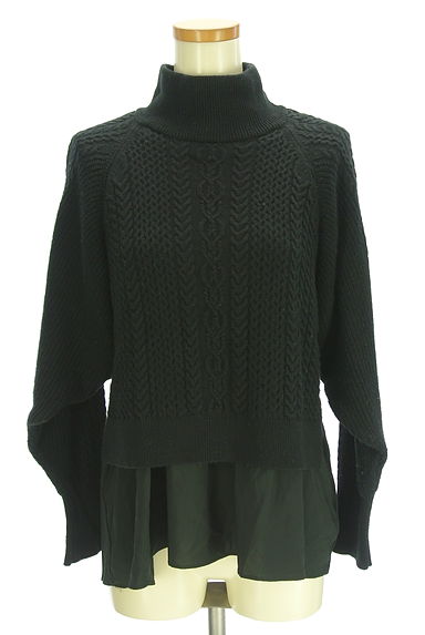 クリックで大画像表示 BEAMS Women's(ビームス ウーマン)の古着「Ray BEAMS 異素材切替ケーブルニット(ニット)」大画像1へ