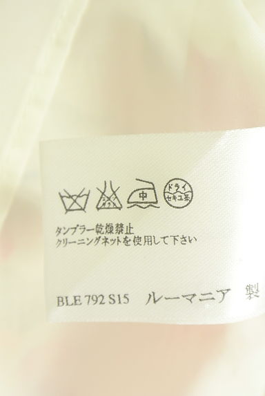 クリックで大画像表示 Laura Ashley(ローラアシュレイ)の古着「花柄ノースリリネンブラウス(カットソー・プルオーバー)」大画像5へ