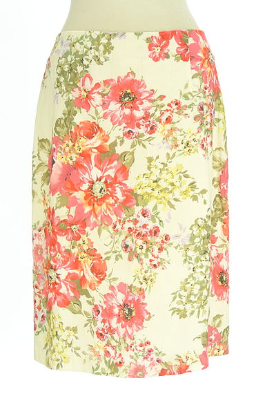クリックで大画像表示 Laura Ashley(ローラアシュレイ)の古着「花柄タイトスカート(スカート)」大画像1へ