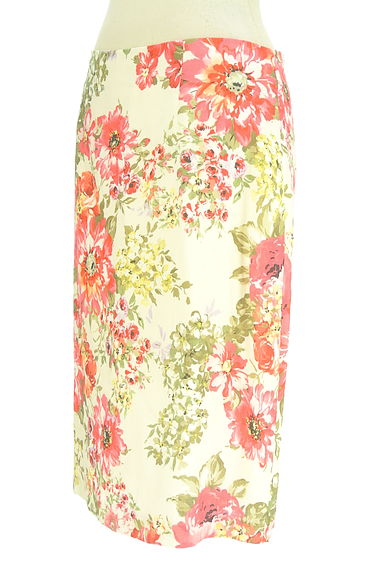 クリックで大画像表示 Laura Ashley(ローラアシュレイ)の古着「花柄タイトスカート(スカート)」大画像3へ