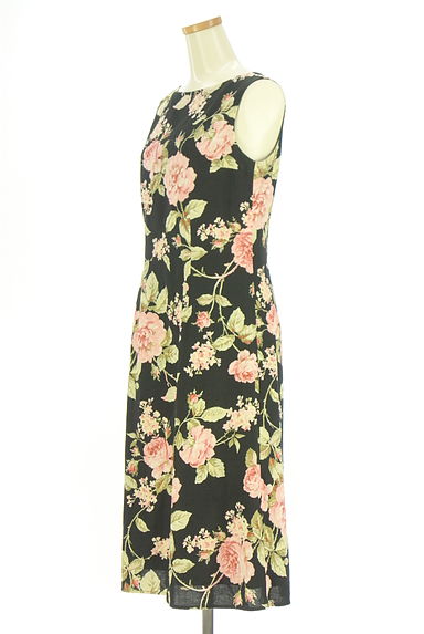 クリックで大画像表示 Laura Ashley(ローラアシュレイ)の古着「花柄ミモレワンピース(ワンピース・チュニック)」大画像3へ