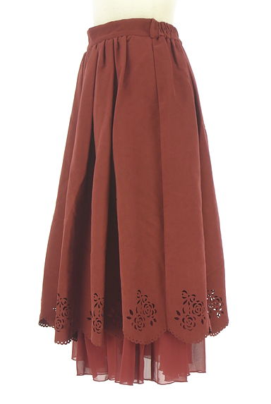 クリックで大画像表示 axes femme(アクシーズファム)の古着「axes femme POETIQUE 裾シフォンスカラップスカート(ロングスカート・マキシスカート)」大画像3へ