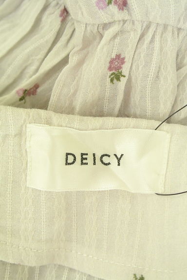 クリックで大画像表示 DEICY(デイシー)の古着「小花柄フリルシアーブラウス(ブラウス)」大画像6へ