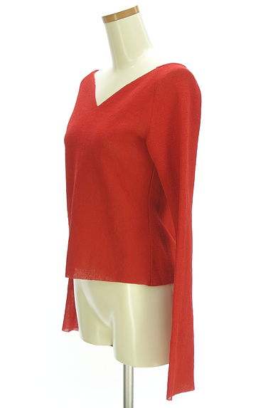 クリックで大画像表示 Noble(ノーブル)の古着「Vネックフレアスリーブニットトップス(ニット)」大画像3へ