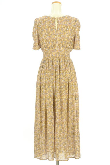 クリックで大画像表示 JILL by JILLSTUART(ジルバイジルスチュアート)の古着「花柄楊柳シフォンロングワンピース(ワンピース・チュニック)」大画像2へ