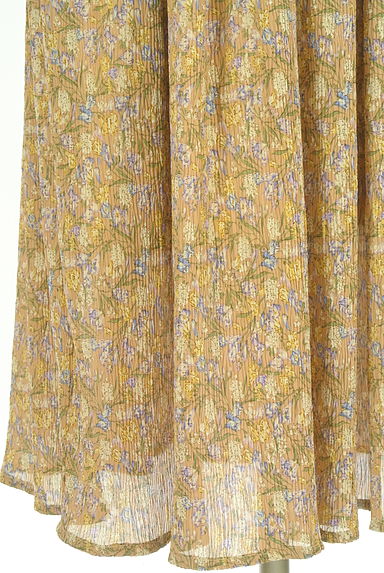 クリックで大画像表示 JILL by JILLSTUART(ジルバイジルスチュアート)の古着「花柄楊柳シフォンロングワンピース(ワンピース・チュニック)」大画像5へ