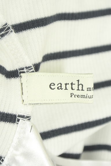 クリックで大画像表示 earth music&ecology(アースミュージック&エコロジー)の古着「ボーダーテレコノースリプルオーバー(カットソー・プルオーバー)」大画像6へ