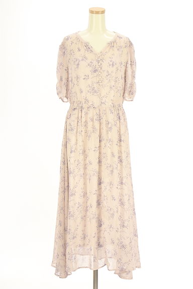 クリックで大画像表示 LAISSE PASSE(レッセパッセ)の古着「花柄シフォンワンピース(ワンピース・チュニック)」大画像1へ