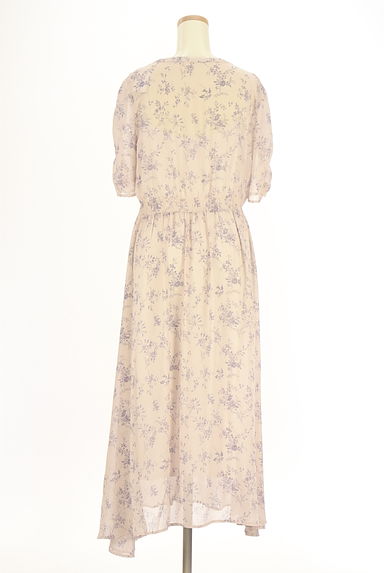 クリックで大画像表示 LAISSE PASSE(レッセパッセ)の古着「花柄シフォンワンピース(ワンピース・チュニック)」大画像2へ