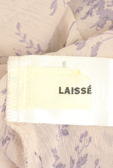 クリックで大画像表示 LAISSE PASSE(レッセパッセ)の古着「花柄シフォンワンピース(ワンピース・チュニック)」大画像6へ
