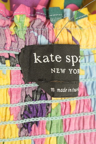 クリックで大画像表示 kate spade new york(ケイトスペード ニューヨーク)の古着「花柄ロングフレアキャミワンピース(キャミワンピース)」大画像6へ