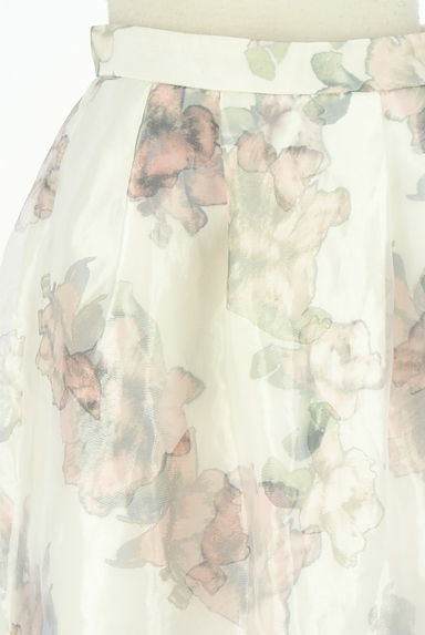 クリックで大画像表示 MISCH MASCH(ミッシュマッシュ)の古着「花柄オーガンジーミニスカート(ミニスカート)」大画像4へ