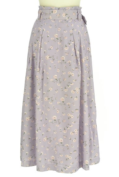 クリックで大画像表示 dazzlin(ダズリン)の古着「ベルト付き花柄ロングフレアスカート(ロングスカート・マキシスカート)」大画像2へ