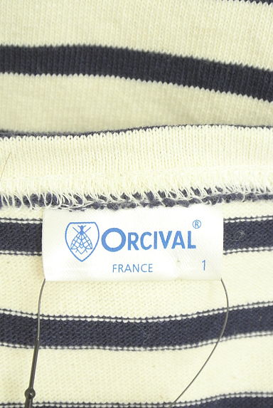 クリックで大画像表示 ORCIVAL(オーシバル)の古着「ボーダーコットンミニワンピース(ワンピース・チュニック)」大画像6へ