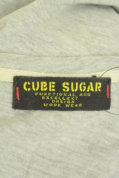 クリックで大画像表示 CUBE SUGAR(キューブシュガー)の古着「レースドッキング膝丈ロゴワンピース(ワンピース・チュニック)」大画像6へ