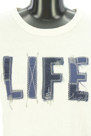 クリックで大画像表示 CUBE SUGAR(キューブシュガー)の古着「刺繍入りロゴTシャツ(Tシャツ)」大画像4へ