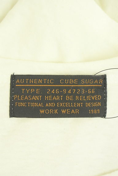 クリックで大画像表示 CUBE SUGAR(キューブシュガー)の古着「刺繍入りロゴTシャツ(Tシャツ)」大画像6へ