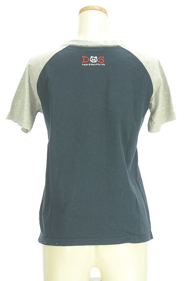 クリックで大画像表示 drug store's(ドラッグストアーズ)の古着「ラグランフロッキープリントTシャツ(Tシャツ)」大画像2へ