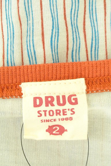 クリックで大画像表示 drug store's(ドラッグストアーズ)の古着「ストライプ×ブタプリントTシャツ(Tシャツ)」大画像6へ