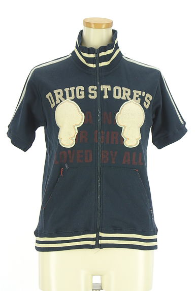 クリックで大画像表示 drug store's(ドラッグストアーズ)の古着「ワッペン付き半そでトラックジャケット(ブルゾン・スタジャン)」大画像1へ