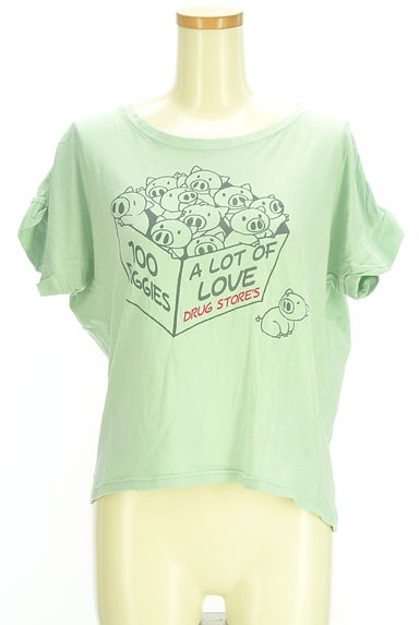 クリックで大画像表示 drug store's(ドラッグストアーズ)の古着「ドルマンプリントプルオーバー(Tシャツ)」大画像1へ