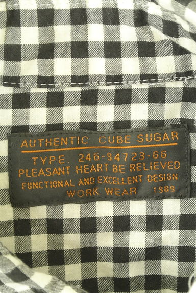 クリックで大画像表示 CUBE SUGAR(キューブシュガー)の古着「ギンガムチェックシャツ(カジュアルシャツ)」大画像6へ